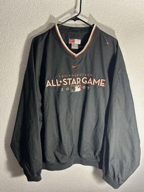 Vtg Nike 2007 SF Giants All Star Game Jacket San Francisco Sz XXL Pullover